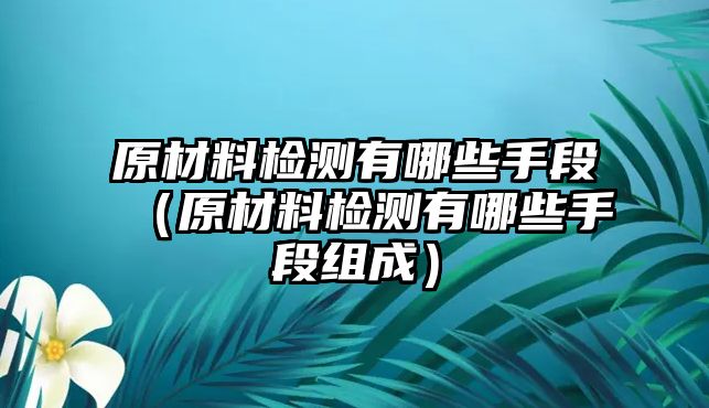 原材料檢測(cè)有哪些手段（原材料檢測(cè)有哪些手段組成）