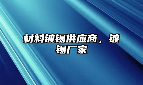 材料鍍錫供應商，鍍錫廠家