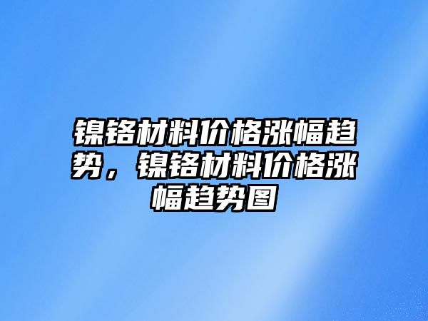 鎳鉻材料價(jià)格漲幅趨勢，鎳鉻材料價(jià)格漲幅趨勢圖